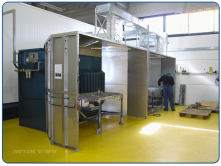 Dust and particles suction and filtration walls